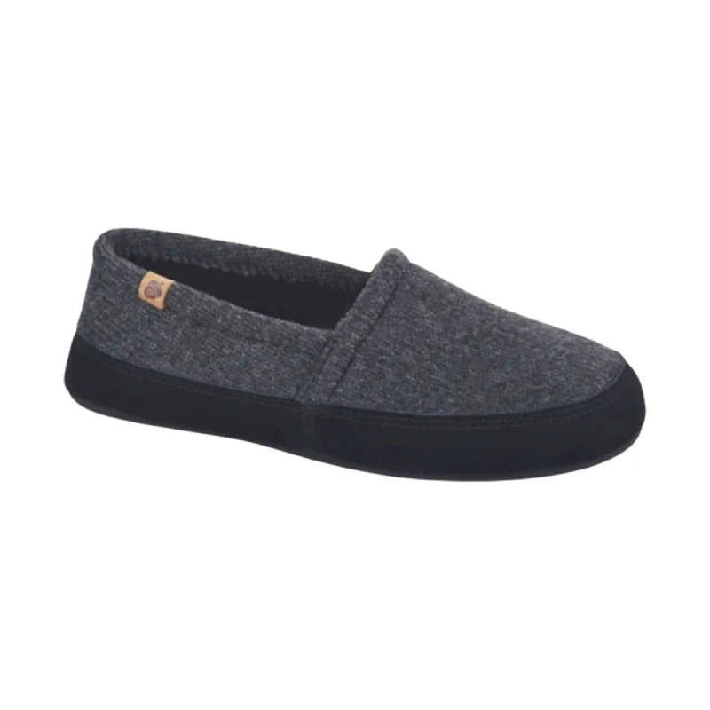 Acorn Men's Moc Slippers - Dark Charcoal