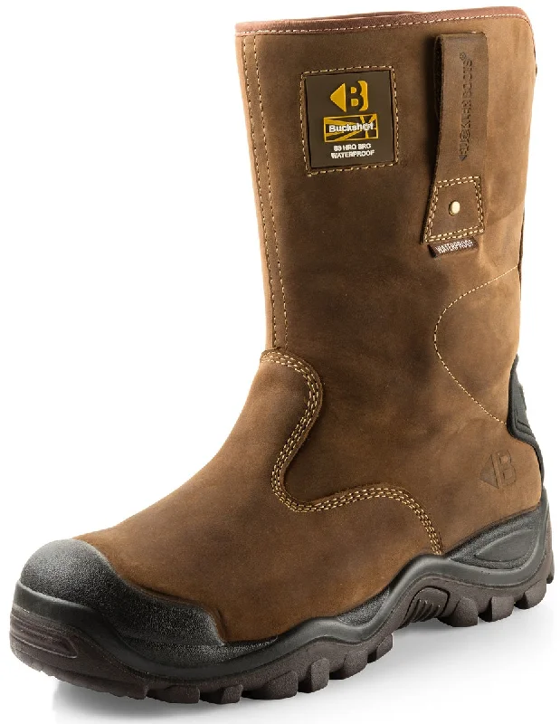 Buckbootz BSH010BR Safety Rigger Boots