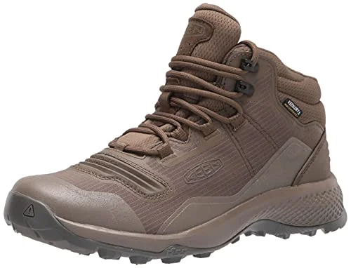 KEEN Men's Tempo Flex Mid Height Lightweight Waterproof Hiking Shoes, Canteen/Canteen, 11