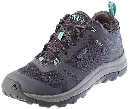 KEEN womens Terradora 2 Waterproof Low Height Hiking Shoe, Steel Grey/Ocean Wave, 12 US