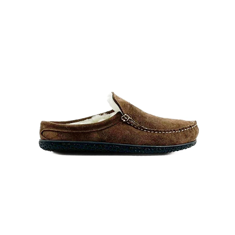 Men’s Scruff ESQ Slipper: Chocolate Brown