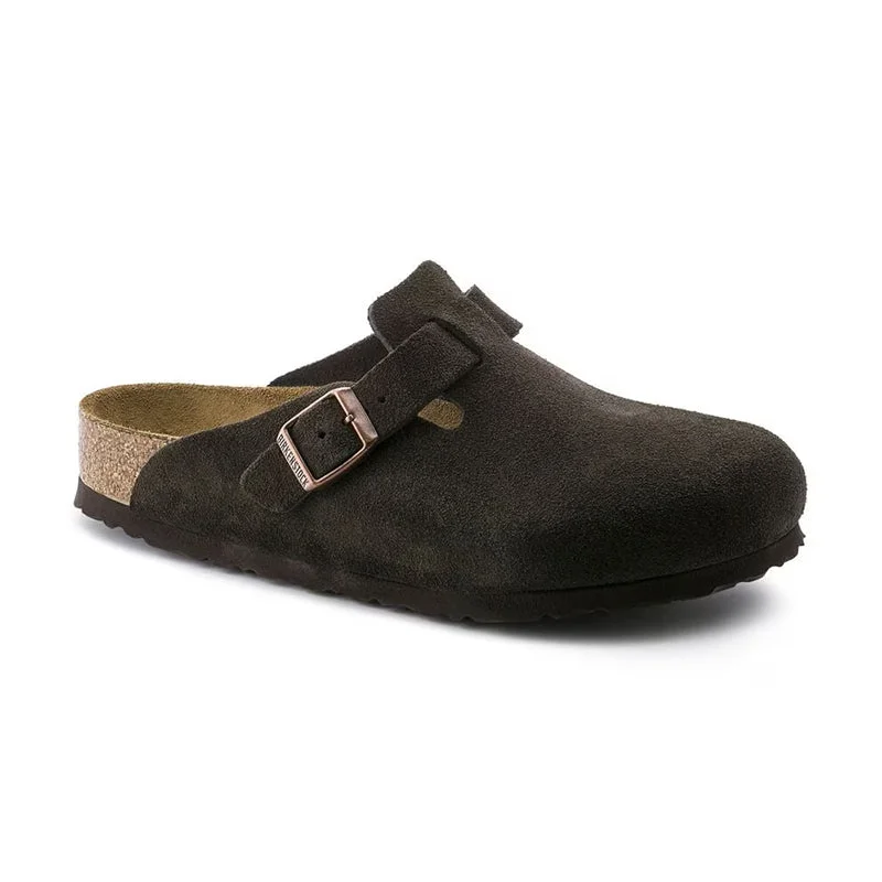 Men's Boston Soft Footbed Mocha Suede