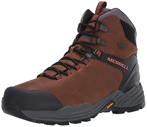 Merrell Men's PHASERBOUND 2 Tall Waterproof Hiking Shoe, Dark Earth, 9