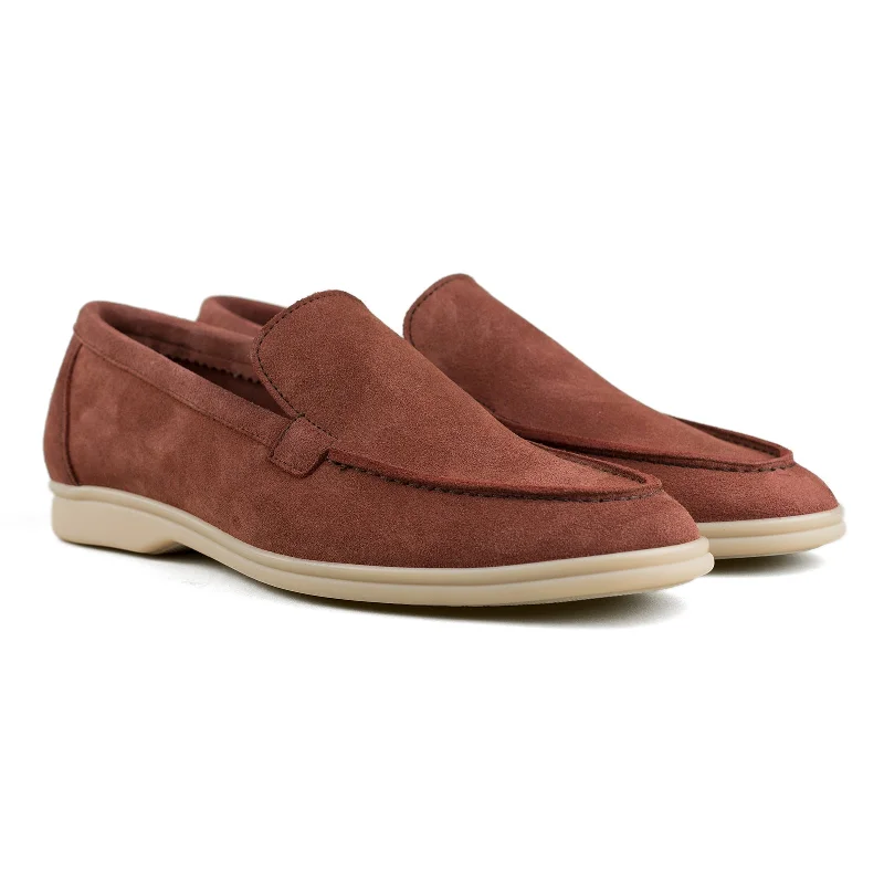 Palma Flex - Brick Red Suede