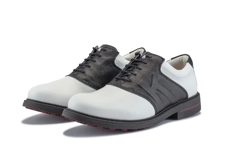 Scottsdale  06  White/Black   Men`s Golf Shoes  S006 04