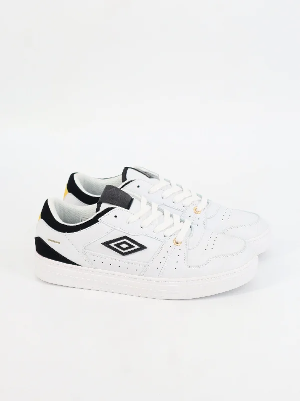 Men's Brand Logo Embroidered Sneakers,White