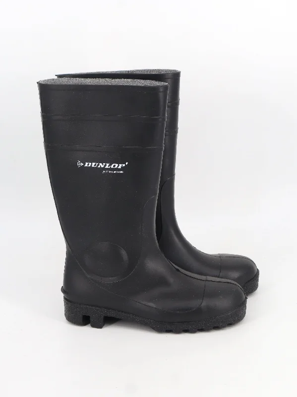 Men's Plain Rain Boots,Black