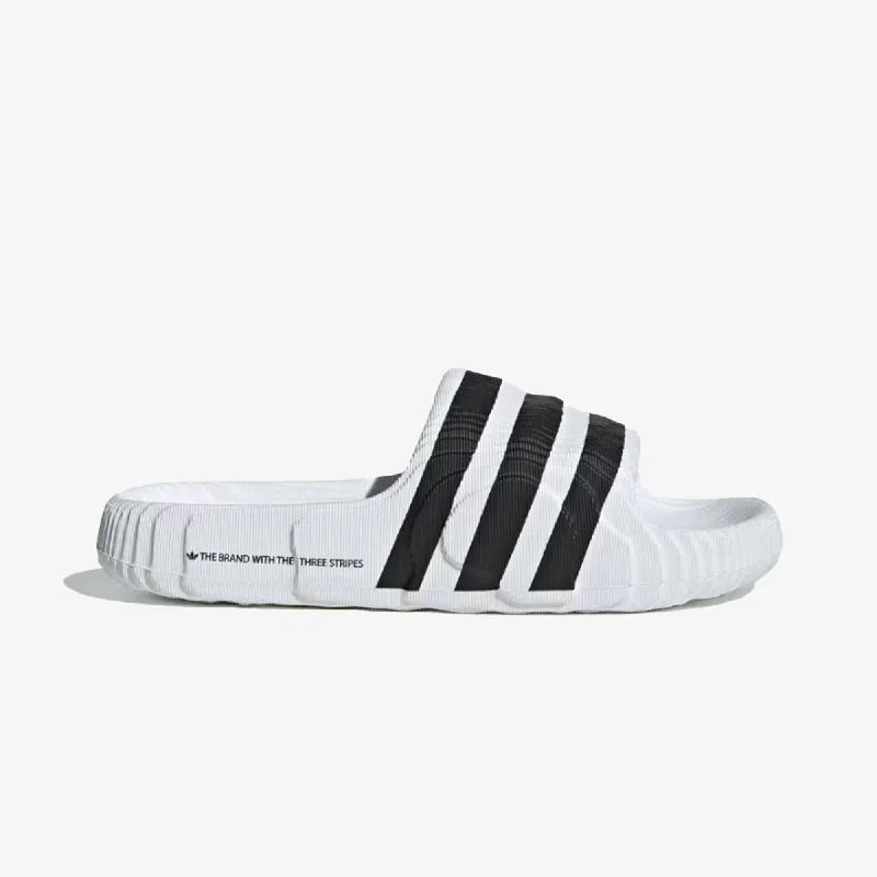 ADIDAS ORIGINALS | ADILETTE 22 SLIDES { WHITE/BLACK