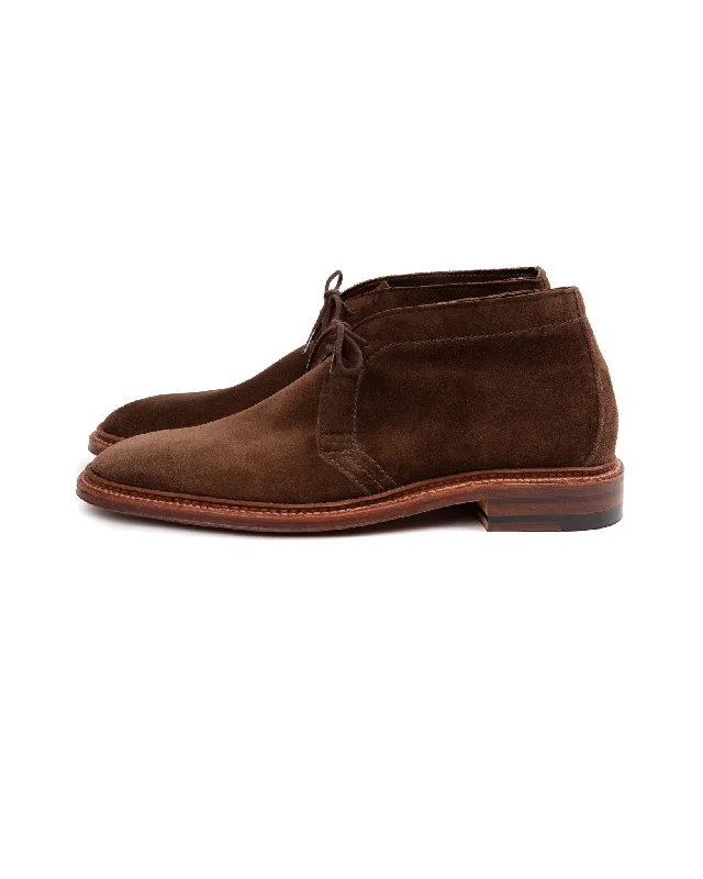 Alden Unlined Suede Chukka Boot: Dark Brown 1492