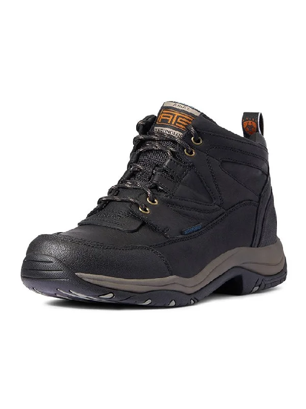 Ariat 10038425 Mens Terrain H2O Waterproof Hiking Work Shoe Black