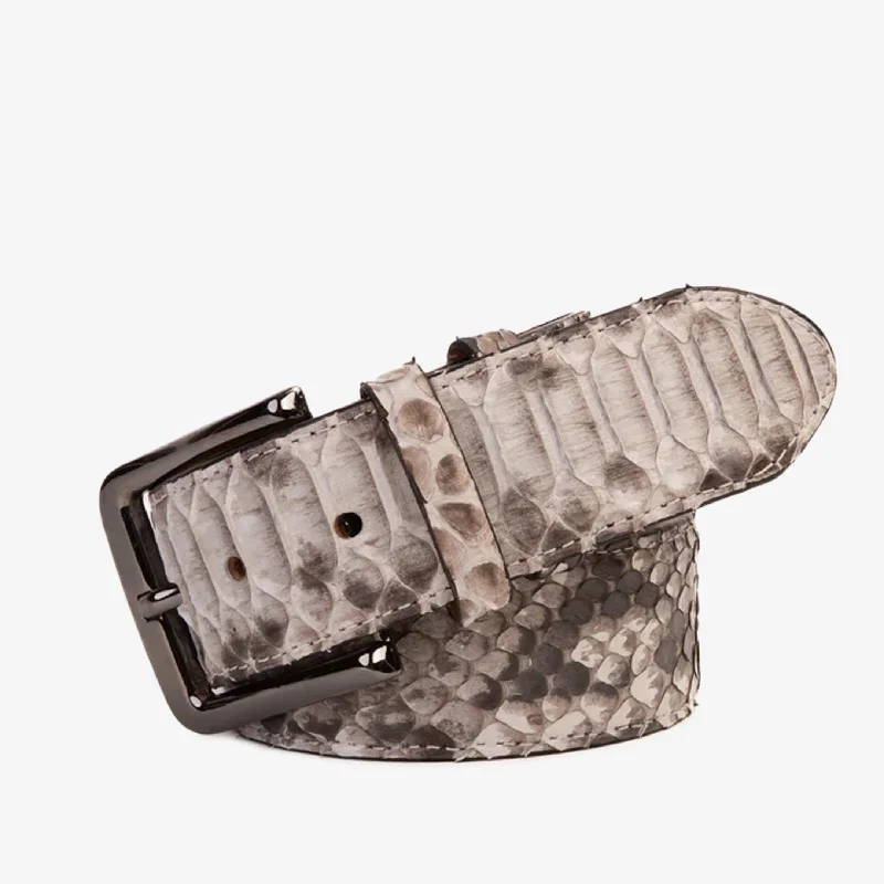 The Boss Natural python Sneak  Leather Leather Belt