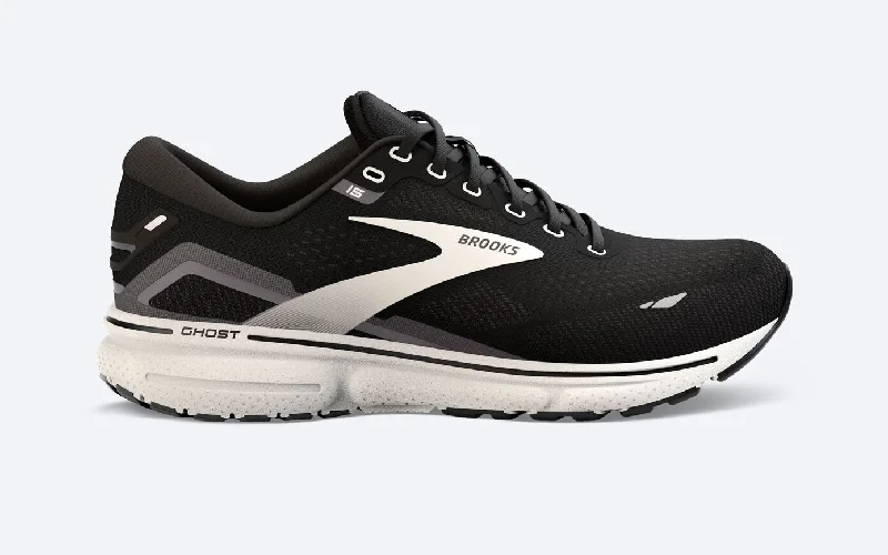 Brooks Ghost 15 (Black/Blackened Pearl/White) - Men's