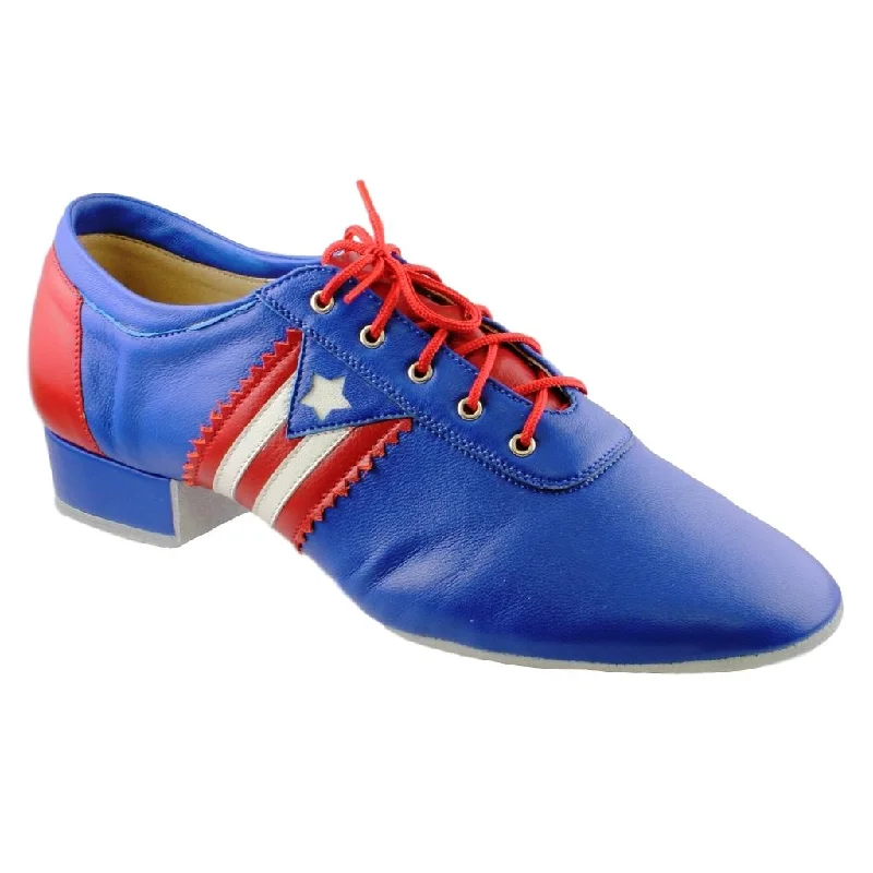 Men's Salsa Dance Shoes, Flexi M, Blue Leather