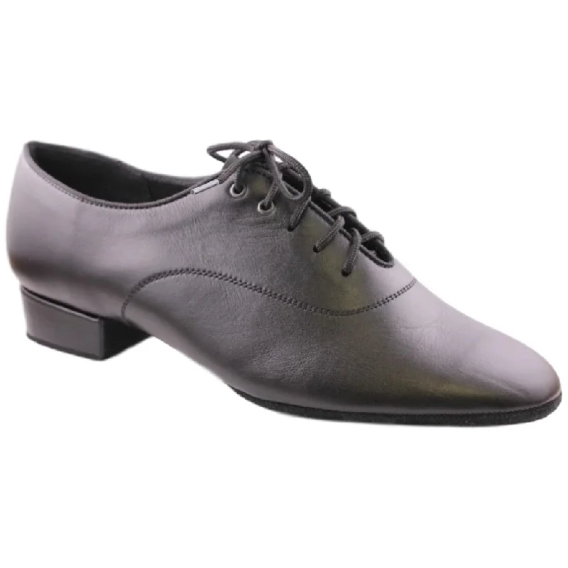 Men's Standard Dance Shoes, 1106 Oxford, Black Leather