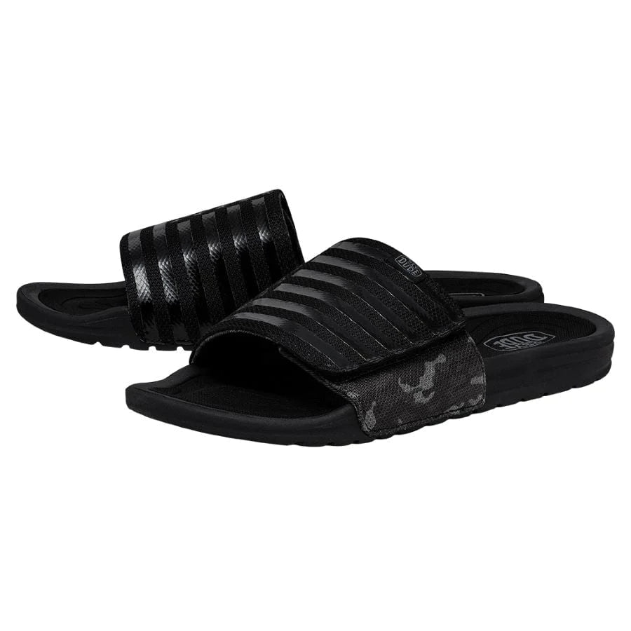 Hey Dude Phoenix Camo Total Black Slides