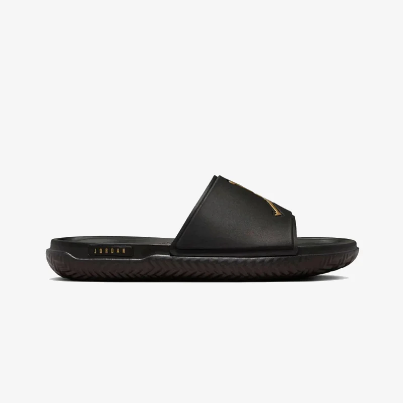 JORDAN | JUMPMAN SLIDES { BLACK/METALLIC GOLD