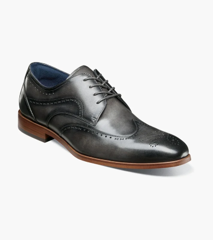 Stacy Adams BRAYDEN  Wingtip Oxford - Gray