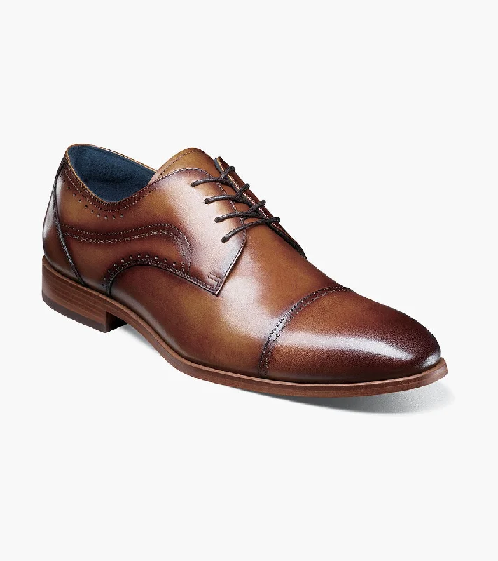 Stacy Adams BRYANT  Cap Toe Oxford - Tan