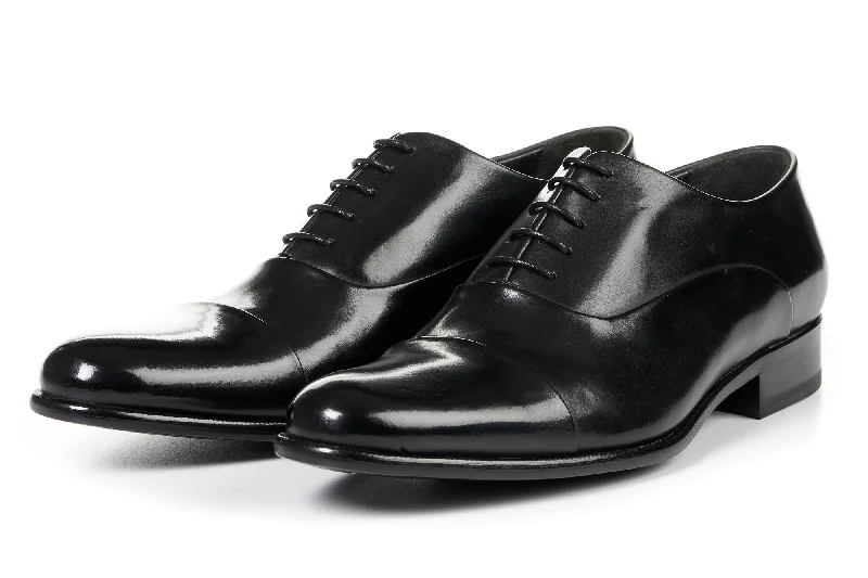 The Cagney Cap-Toe Oxford - Nero