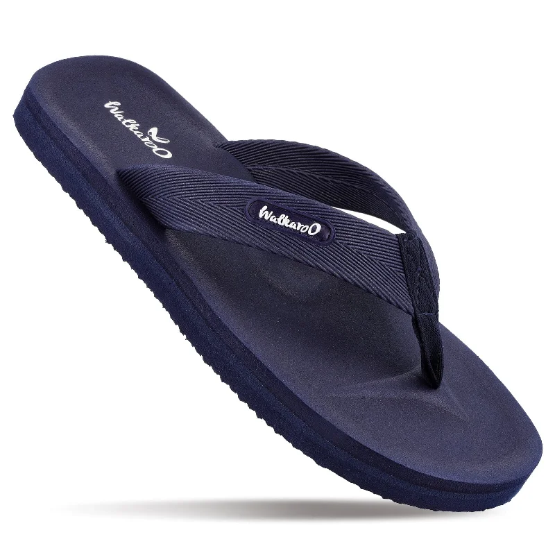 Walkaroo Gents Flip Flop Thong  - WC4228 Navy Blue